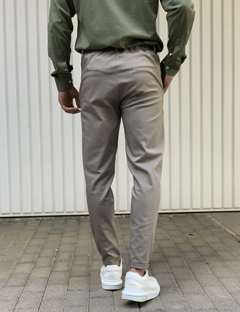 Ben Tailor Ανδρικό γκρι υφασμάτινο παντελόνι Kowalski 0398G φωτογραφία